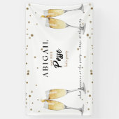 Champagne Bachelorette Posse Party Banner (Verticaal)