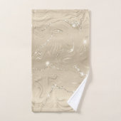 Champagne Background White en Beige Glitter Bad Handdoek (Handdoek)