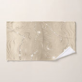 Champagne Background White en Beige Glitter Bad Handdoek (Handdoek)