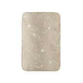 Champagne Background White en Beige Glitter Badmat (Voorkant Verticaal)