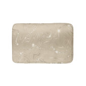 Champagne Background White en Beige Glitter Badmat (Voorkant)