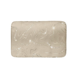 Champagne Background White en Beige Glitter Badmat