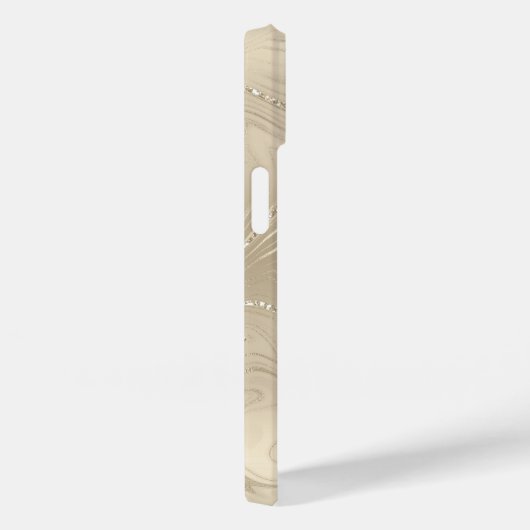 Champagne Background White Glitter Case-Mate iPhone Case (Achterkant / Rechts)