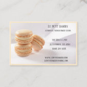 Champagne Bakery Baker Pastry Chef Vanilla Macaron Visitekaartje (Voorkant)