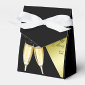 Champagne & ballonnen 40e verjaardag bedankdoosjes (Voorkant Zijde)