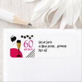 Champagne/Ballonnen/60 en Sassy Retouradres Etiket (Insitu)
