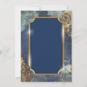 Champagne Ballonnen Retro Goud Lijst Pensioen Kaart (Achterkant)