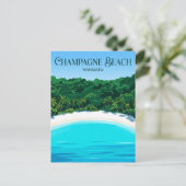 Champagne Beach Vanuatu Briefkaart (Staand voorkant)