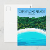 Champagne Beach Vanuatu Briefkaart (Voorkant / Achterkant)