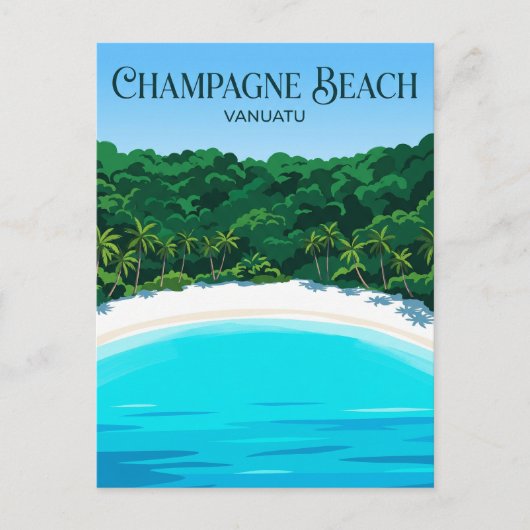 Champagne Beach Vanuatu Briefkaart (Voorkant)