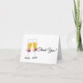 Champagne bedankkaart (Voorkant)