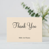 Champagne Bedankt voor je kaarten (Staand voorkant)