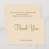 Champagne Bedankt voor je kaarten (Voorkant / Achterkant)