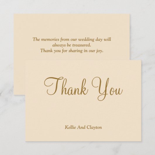 Champagne Bedankt voor je kaarten (Voorkant / Achterkant)