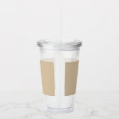 Champagne Beige Acryl Drinkbeker (Rechts)