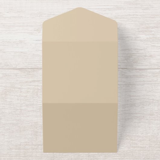 Champagne Beige All In One Uitnodiging (Buiten)