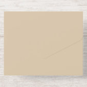 Champagne Beige All In One Uitnodiging (Achterzijde)