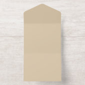 Champagne Beige All In One Uitnodiging (Binnenkant)