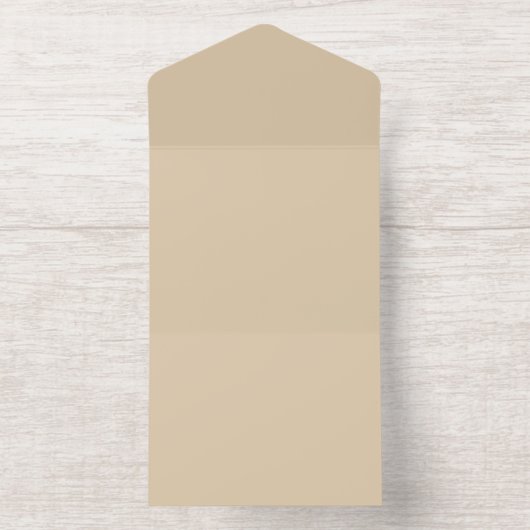Champagne Beige All In One Uitnodiging (Binnenkant)