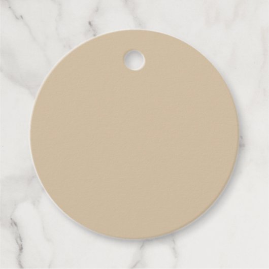 Champagne Beige Bedankjes Labels (Voorkant)