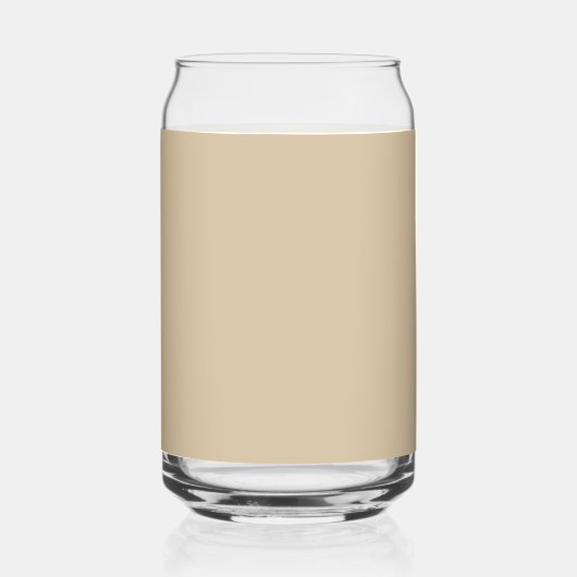 Champagne Beige Blikvorm Glas (Voorkant)