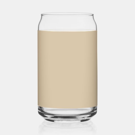 Champagne Beige Blikvorm Glas (Achterkant)
