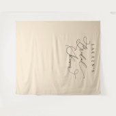 Champagne Beige Bruiloftsfeest Fotobehang Wandkleed (Voorkant (horizontaal))