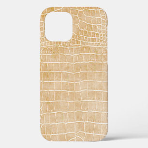 Champagne Beige Faux Crocodile Leather Case-Mate iPhone Case
