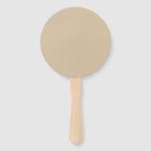 Champagne Beige  Handwaaier (Achterkant)