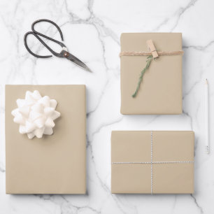 Champagne Beige Inpakpapier Vel
