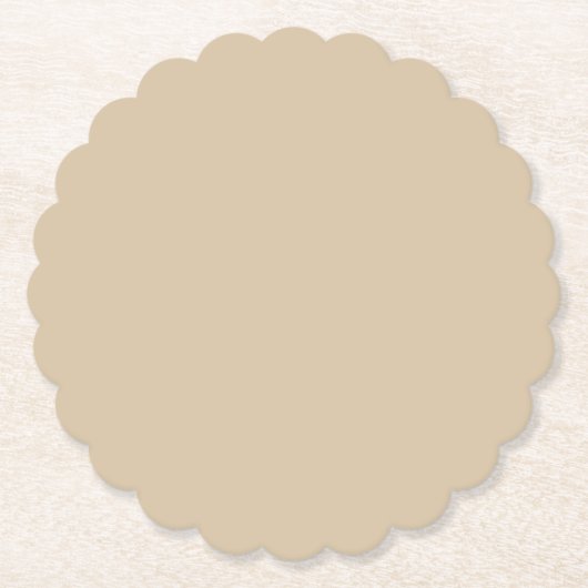 Champagne Beige Kartonnen Onderzetters (Voorkant)