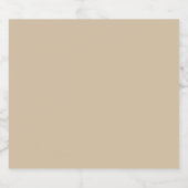 Champagne Beige  Likeurfles Etiket (Enkel label)