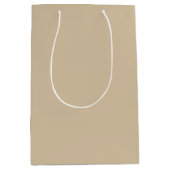 Champagne Beige Medium Cadeauzakje (Voorkant)