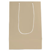 Champagne Beige Medium Cadeauzakje (Achterkant)