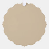 Champagne Beige Ornament Kaart (Voorkant)