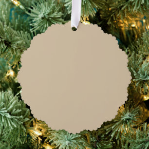 Champagne Beige Ornament Kaart
