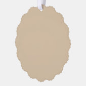 Champagne Beige Ornament Kaart (Links)