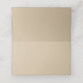 Champagne Beige Plaatskaartje (Binnenkant ongevouwen)