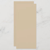 Champagne Beige Programmakaart (Voorkant / Achterkant)