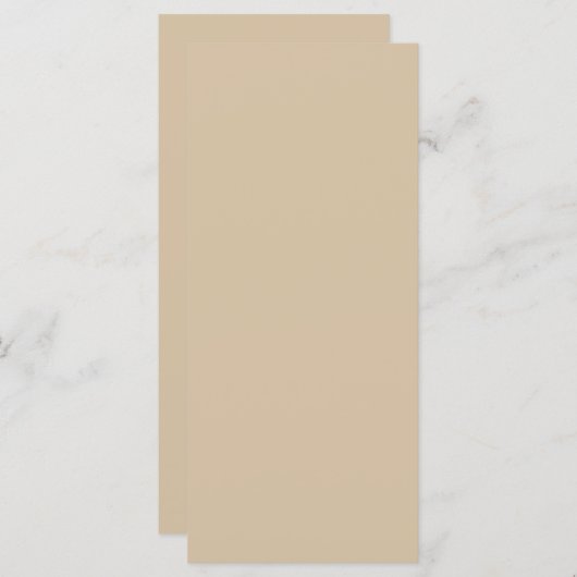 Champagne Beige Programmakaart (Voorkant / Achterkant)