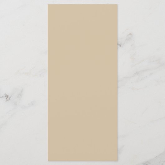Champagne Beige Programmakaart (Voorkant)