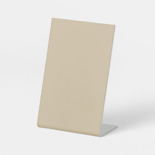 Champagne Beige Reclamebord Met Voetstuk
