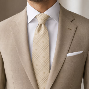 Champagne beige ruitplaid das
