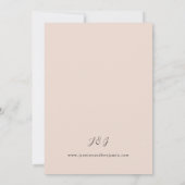 Champagne Beige & Sinaasappel rustieke bloemenbrui Kaart (Achterkant)