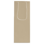 Champagne Beige Wijn Cadeautas (Voorkant)