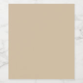 Champagne Beige Wijn Etiket (Enkel label)