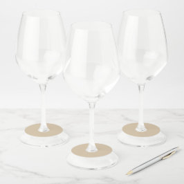 Champagne Beige Wijnglaslabel