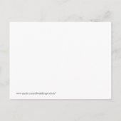 Champagne Bewaar de datum (zwart) Aankondigingskaart (Achterkant)