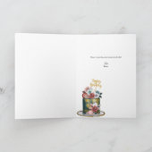 Champagne | Birthday Cake Kaart (Binnen)