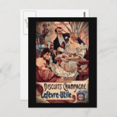 Champagne Biscuits 1896 Briefkaart (Voorkant / Achterkant)